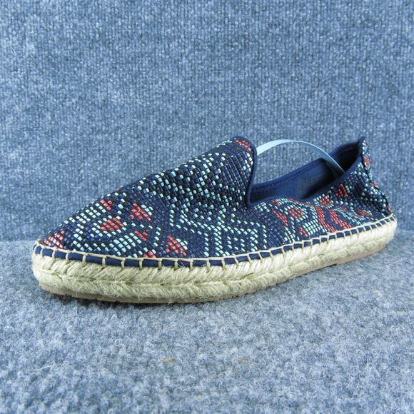 Dolce‎ Vita Women Flat Shoes Blue Textile Slip On Size 10 Medium - Picture 1 of 10